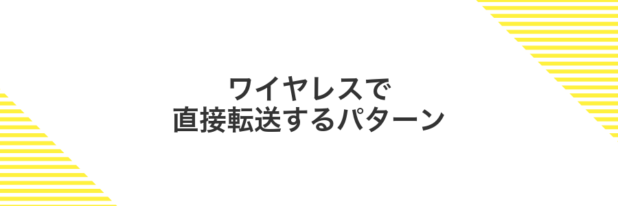 ワイヤレスで直接転送するパターン