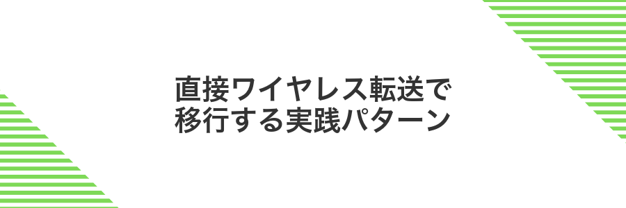 直接ワイヤレス転送で移行する実践パターン
