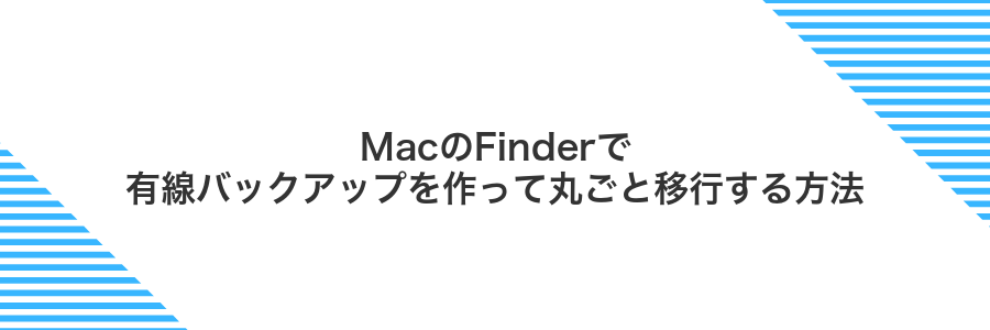 MacのFinderで有線バックアップを作って丸ごと移行する方法