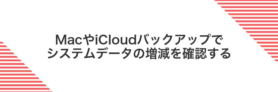 MacやiCloudバックアップでシステムデータの増減を確認する