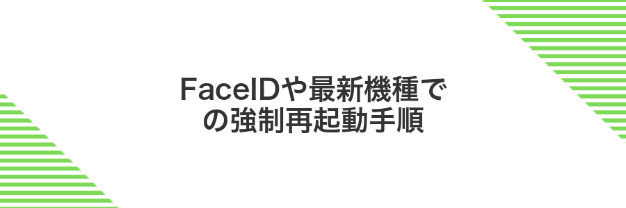 FaceIDや最新機種での強制再起動手順
