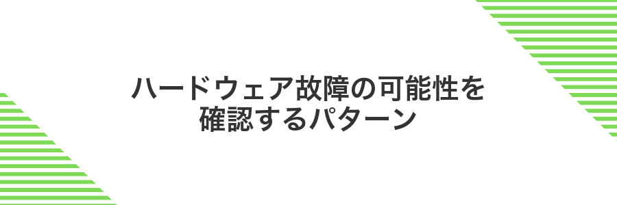 ハードウェア故障の可能性を確認するパターン
