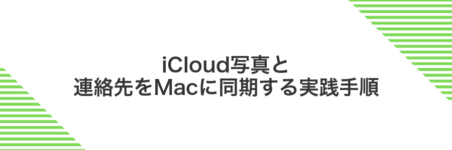 iCloud写真と連絡先をMacに同期する実践手順