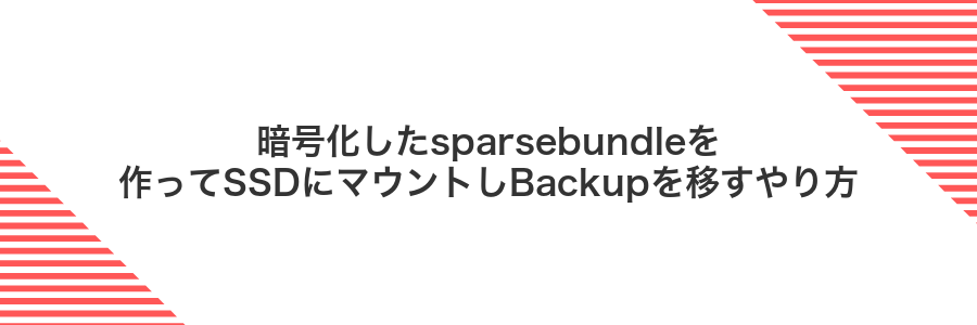 暗号化したsparsebundleを作ってSSDにマウントしBackupを移すやり方