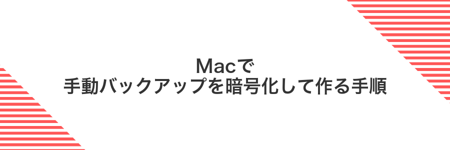 Macで手動バックアップを暗号化して作る手順