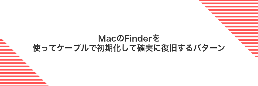 MacのFinderを使ってケーブルで初期化して確実に復旧するパターン