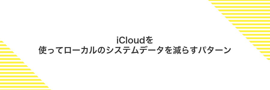 iCloudを使ってローカルのシステムデータを減らすパターン