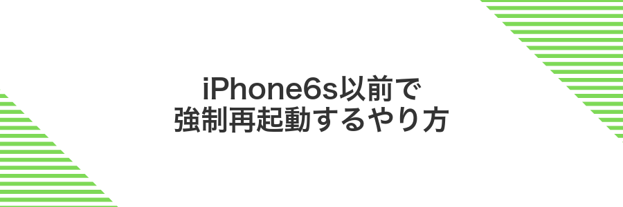 iPhone6s以前で強制再起動するやり方