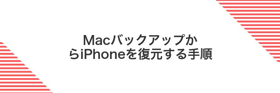MacバックアップからiPhoneを復元する手順