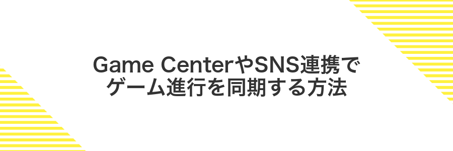 Game CenterやSNS連携でゲーム進行を同期する方法