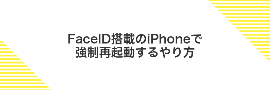 FaceID搭載のiPhoneで強制再起動するやり方