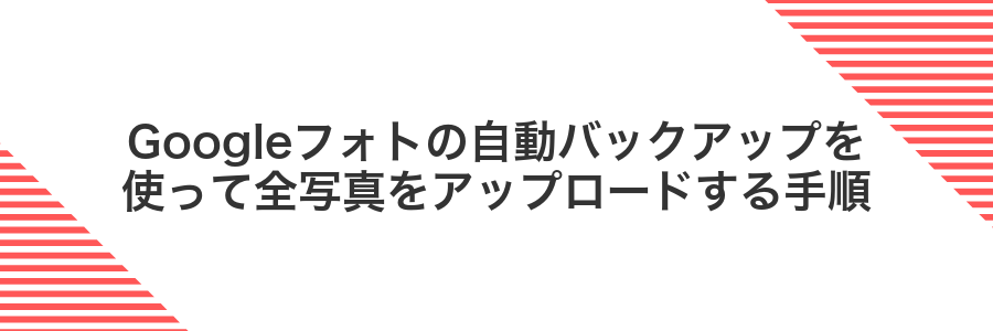 Googleフォトの自動バックアップを使って全写真をアップロードする手順