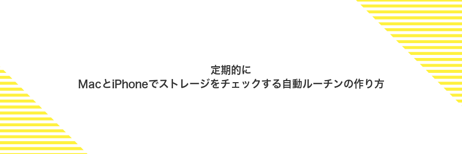 定期的にMacとiPhoneでストレージをチェックする自動ルーチンの作り方