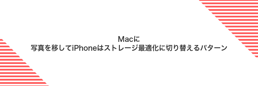 Macに写真を移してiPhoneはストレージ最適化に切り替えるパターン