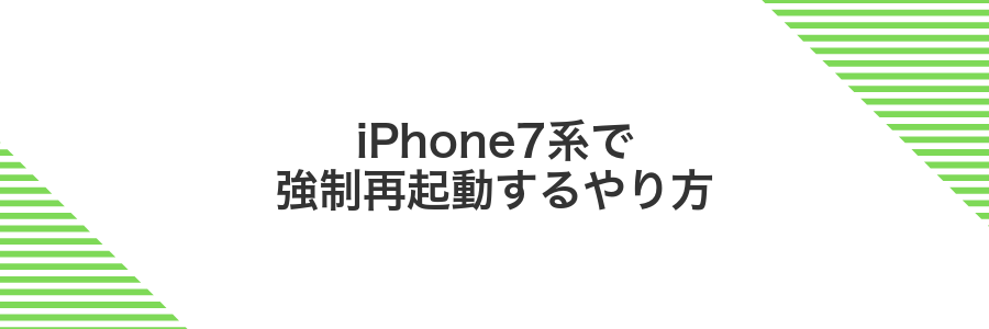 iPhone7系で強制再起動するやり方