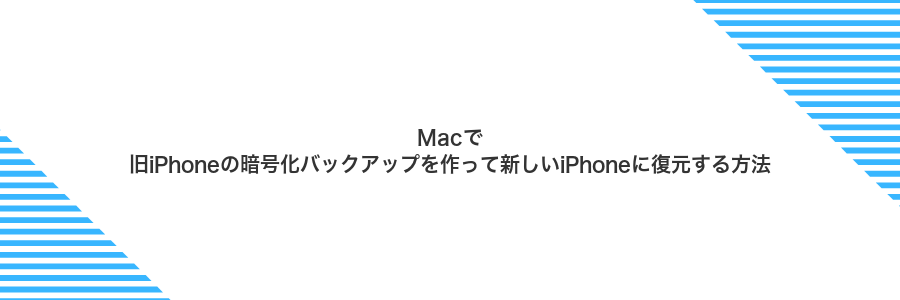 Macで旧iPhoneの暗号化バックアップを作って新しいiPhoneに復元する方法