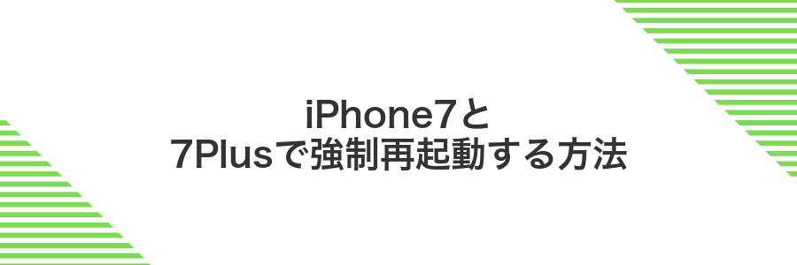 iPhone7と7Plusで強制再起動する方法