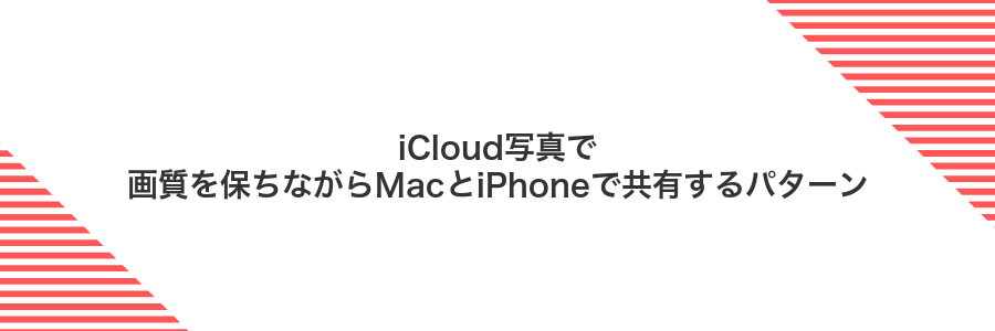 iCloud写真で画質を保ちながらMacとiPhoneで共有するパターン