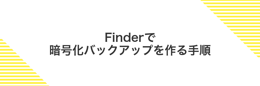 Finderで暗号化バックアップを作る手順