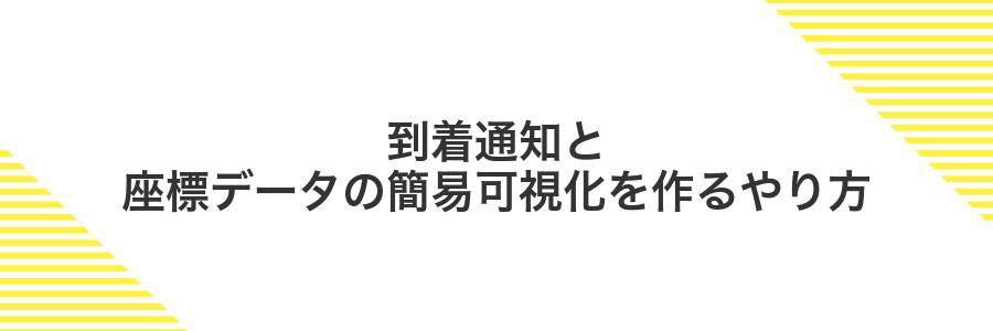 到着通知と座標データの簡易可視化を作るやり方