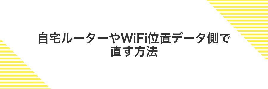 自宅ルーターやWiFi位置データ側で直す方法