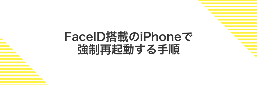 FaceID搭載のiPhoneで強制再起動する手順