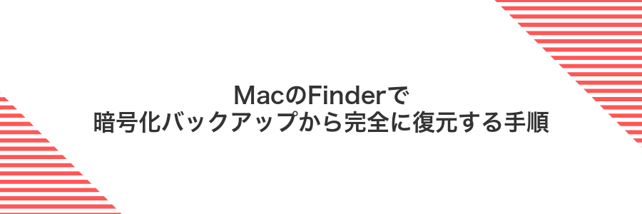 MacのFinderで暗号化バックアップから完全に復元する手順
