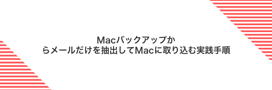 Macバックアップからメールだけを抽出してMacに取り込む実践手順