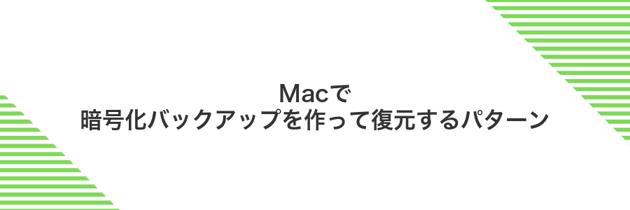Macで暗号化バックアップを作って復元するパターン