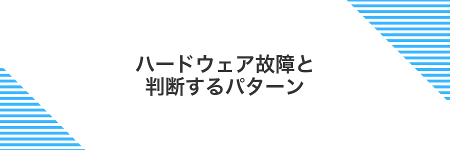 ハードウェア故障と判断するパターン