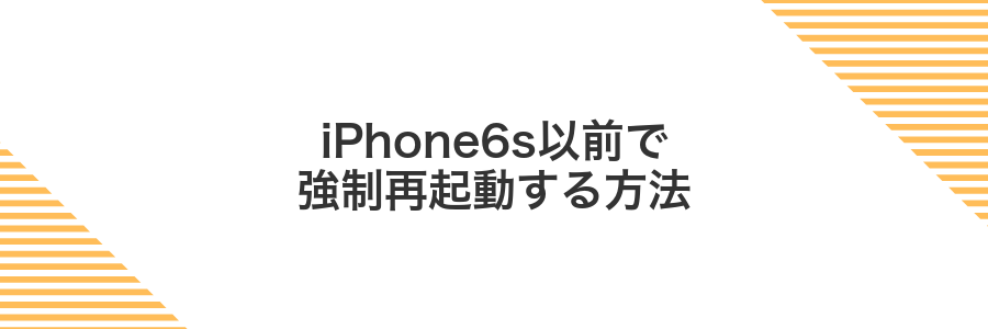 iPhone6s以前で強制再起動する方法