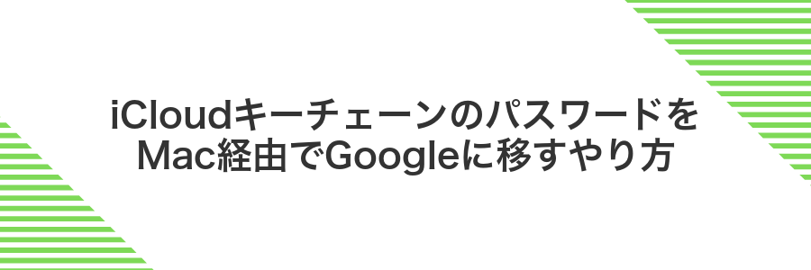 iCloudキーチェーンのパスワードをMac経由でGoogleに移すやり方