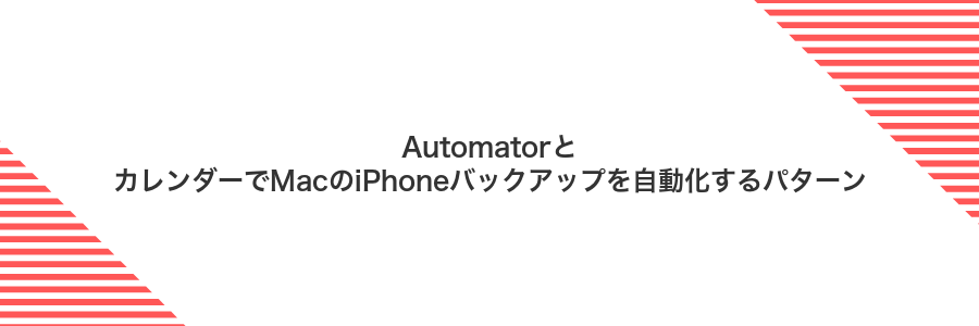 AutomatorとカレンダーでMacのiPhoneバックアップを自動化するパターン