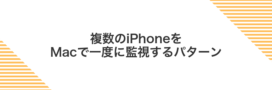 複数のiPhoneをMacで一度に監視するパターン
