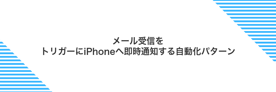 メール受信をトリガーにiPhoneへ即時通知する自動化パターン
