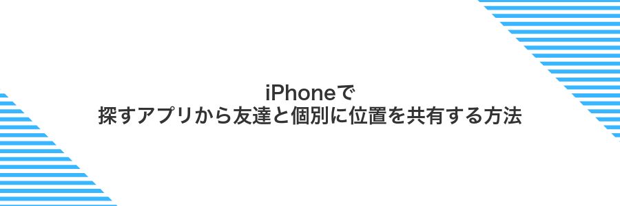 iPhoneで探すアプリから友達と個別に位置を共有する方法