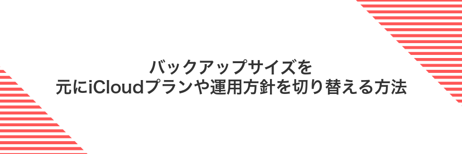 バックアップサイズを元にiCloudプランや運用方針を切り替える方法
