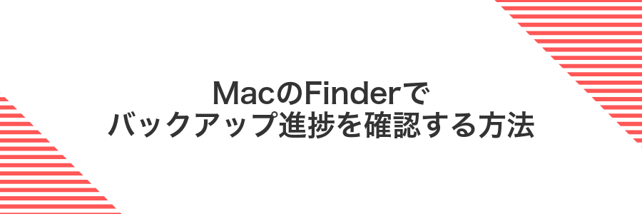 MacのFinderでバックアップ進捗を確認する方法