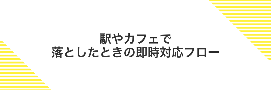 駅やカフェで落としたときの即時対応フロー
