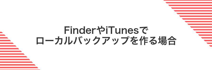 FinderやiTunesでローカルバックアップを作る場合